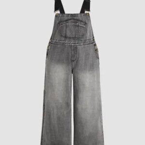 Womans black overalls